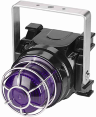 Global Series Strobe Light, Hazardous Location, UL and cUL CID2, Zone Listed, 24VDC, Ex d U-Bracket Mount, 21J, Magenta