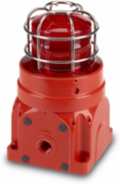 Global Series Strobe Light, Hazardous Location, UL and cUL CID2, Zone Listed, 220-240VAC, Ex d Surface Mount, 15J, Red, Red enclosure