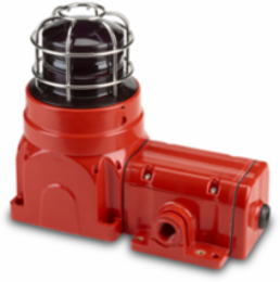Global Series Strobe Light, Hazardous Location, UL and cUL CID2, Zone Listed, 220-240VAC, Ex de Surface Mount, 15J, Magenta, Red enclosure