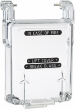 Lift Flap with Label, IN CASE OF FIRE BREAK GLASS, Call Points