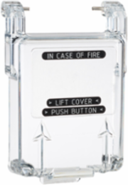 Lift Flap with Label, IN CASE OF FIRE PUSH BUTTON, Call Points