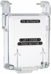 Lift Flap with Label, TO ACTIVATE PUSH BUTTON, Call Points