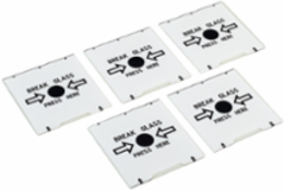 Break Glass Panel, 5-Pack, Call Points