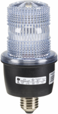 StreamLine Strobe Light, Low Profile, UL and cUL, 120VAC, Edison Mount, Clear