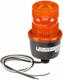 STREAMLINE STROBE LIGHT, LOW PROFILE, UL AND CUL, 120VAC, MALE PIPE MOUNT, AMBER