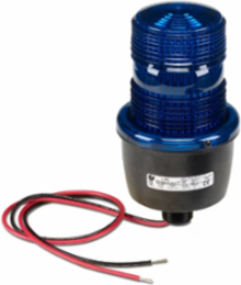 STREAMLINE STROBE LIGHT, LOW PROFILE, UL AND CUL, 240VAC, MALE PIPE MOUNT, BLUE