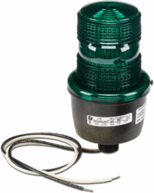 StreamLine Strobe Light, Low Profile, UL and cUL, 240VAC, Male Pipe Mount, Green