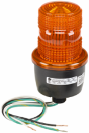 StreamLine LED Light, Low Profile, UL and cUL, 120VAC, Male Pipe Mount, Amber