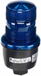 STREAMLINE STROBE LIGHT, LOW PROFILE, UL AND CUL, 120VAC, NPT PIPE MOUNT, BLUE