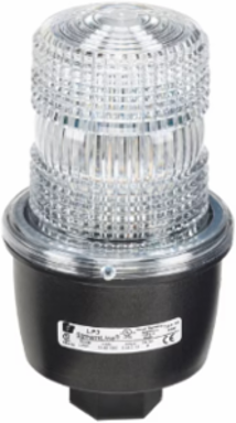 STREAMLINE STROBE LIGHT, LOW PROFILE, UL AND CUL, 120VAC, NPT PIPE MOUNT, CLEAR