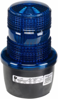 STREAMLINE STROBE LIGHT, LOW PROFILE, UL AND CUL, 120VAC, SURFACE MOUNT, BLUE