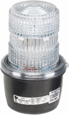 STREAMLINE STROBE LIGHT, LOW PROFILE, UL AND CUL, 240VAC, SURFACE MOUNT, CLEAR