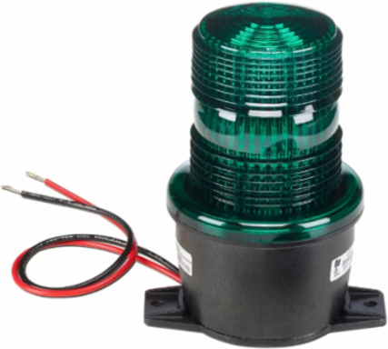 StreamLine Strobe Light, Low Profile, UL and cUL, 12-48VDC, T-Mount, Green
