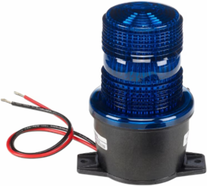 StreamLine Strobe Light, Low Profile, UL and cUL, 120VAC, T-Mount, Blue