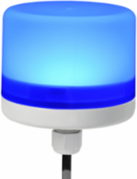Streamline LP57 Mini Beacon Series, M12 Cable Gland, 24VDC, Steady Burn, Blue
