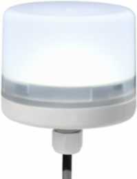Streamline LP57 Mini Beacon Series, M12 Cable Gland, 24VDC, Steady Burn, Clear