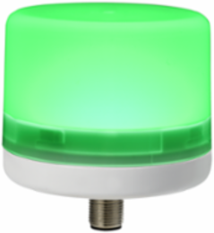 Streamline LP57 Mini Beacon Series, M12 Quick Connect, 24VDC, Steady Burn, Green