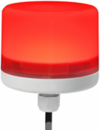 Streamline LP57 Mini Beacon Series, M12 Cable Gland, 24VDC, Steady Burn, Red