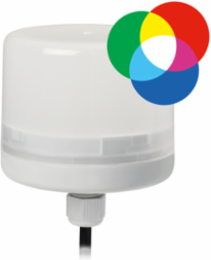Streamline LP57 Mini Beacon Series, M12 Cable Gland, 24VDC, Flashing, RGB