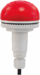 AV Combo, 22mm, 12-24VAC/DC, M12 Cable, Red