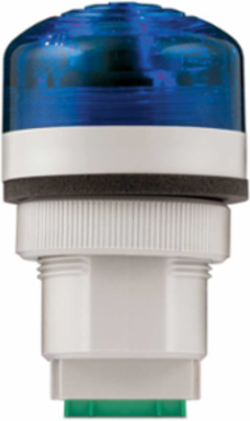 Panel Mount Audible Visual LED Light, Multi-Functional, UL and cUL, 12-24VAC/DC, Blue
