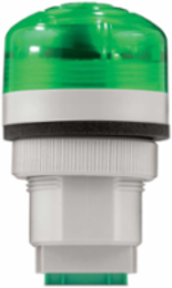 Panel Mount Audible Visual LED Light, Multi-Functional, UL and cUL, 12-24VAC/DC, Green