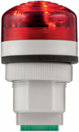 Panel Mount Audible Visual LED Light, Multi-Functional, UL and cUL, 12-24VAC/DC, Red