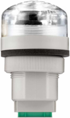 Panel Mount Audible Visual LED Light, Multi-Functional, UL and cUL, 48-240VAC, Clear
