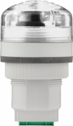 Panel Mount Audible Visual LED Light, Multi-Functional, UL and cUL, 48-240VAC, Clear
