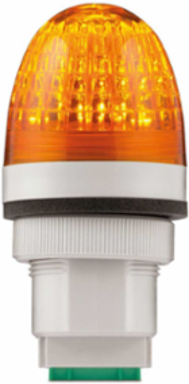 Panel Mount LED Light, Steady, UL and cUL, 90-240VAC, Amber