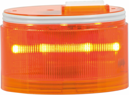 Radiant Bright LED Light Module, Steady, UL and cUL, Fresnel Lens, Amber