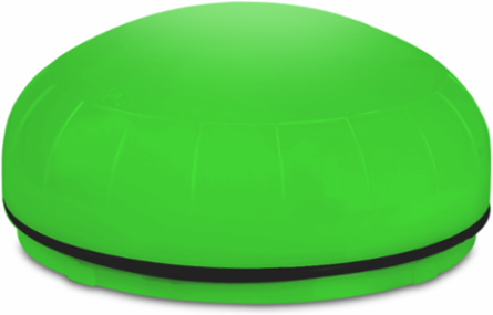 StreamLine Modular LED Light, Low Profile, UL and cUL, Opaque Lens, Green, Base Sold Separately