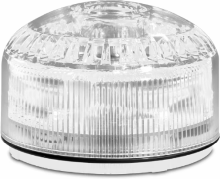 STREAMLINE MODULAR AUDIBLE VISUAL LED LIGHT, MULTIFUNCTIONAL, UL AND CUL, CLEAR, BASE SOLD SEPARATELY