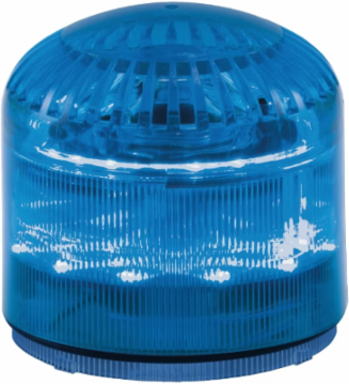 STREAMLINE MODULAR AUDIBLE VISUAL LED LIGHT, HIGH OUTPUT, MULTIFUNCTIONAL, UL AND CUL, BLUE, BASE SOLD SEPARATELY