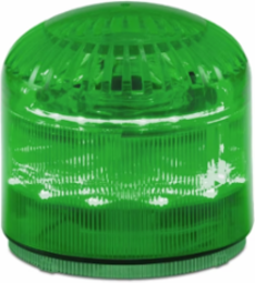 STREAMLINE MODULAR AUDIBLE VISUAL LED LIGHT, HIGH OUTPUT, MULTIFUNCTIONAL, UL AND CUL, GREEN, BASE SOLD SEPARATELY