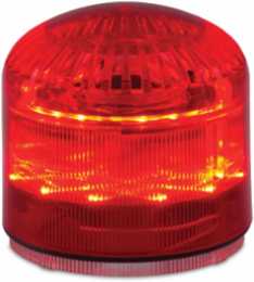 STREAMLINE MODULAR AUDIBLE VISUAL LED LIGHT, HIGH OUTPUT, MULTIFUNCTIONAL, UL AND CUL, RED, BASE SOLD SEPARATELY