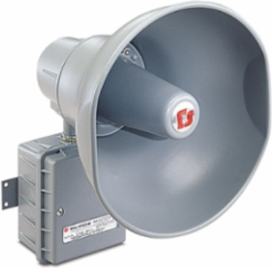 Electronic Siren, Hazardous Location Remotely Selectable, Multi-Tone, Multi-Voltage, UL and cUL CID2, Gray