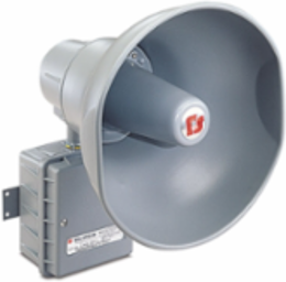 Electronic Siren, Hazardous Location Remotely Selectable, Multi-Tone, Multi-Voltage, UL and cUL CID2, Gray