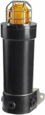 GRP Strobe Light, 10-Joule Output, "E" Construction, Zone Rated, IECEx, ATEX, 220-248VAC, Yellow