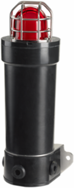 GRP Strobe Light, 21-Joule Output, "E" Construction, Zone Rated, IECEx, ATEX, 110-120VAC, Red