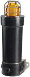 GRP Strobe Light, 21-Joule Output, "E" Construction, Zone Rated, IECEx, ATEX, 220-248VAC, Yellow