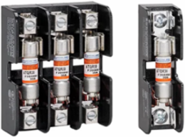 Midget Fuse Base 600V 30A 2-Pole with Pressure Plate & Reinforced Clip