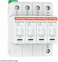 Surge-Trap® Pluggable SPD Type 1+2, 12.5kA, 4-Pole, 320V, DIN-Rail Mountable