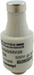 Fusible DII Fuse Link, 500VAC, 20A, Ceramic, Blue Indicator