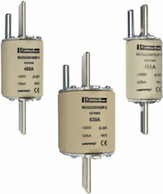 NH Fuse-Link gG, 500V, Size 0, 160A, 120kA Breaking Capacity, Clip Mount