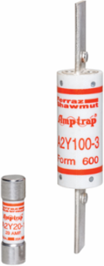 Form 600 Fuse 250V 200A Type 3 Blade Mount, 1.5 Inch Diameter, Clip Mounting