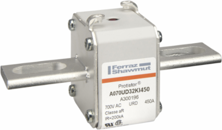 Protistor® Fuse-Link, Size 32, 450A, 690VAC, Ultra Fast Acting, Slotted Blade
