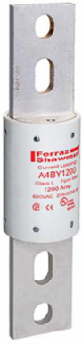 Amp-Trap 600V 1200A Time-Delay Class L Fuse, 200 kA Capacity, Blade Terminals