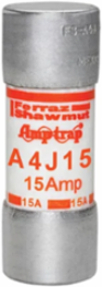 Fuse Amp-Trap 600V 15A Fast-Acting Class J, 0.81 Inch Dia, 2.25 Inch Length