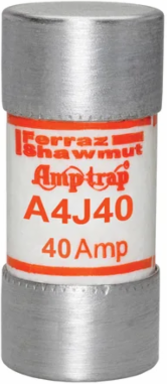Fuse Amp-Trap 600V 40A Fast-Acting Class J with Ferrule Terminal, 2.38 Inch Length